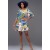 Vestido Curto Viscose Estampa Brisa Botânica