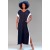 Vestido Bicolor Nheengatu Malha Preto e Branco