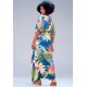 Vestido Kaftan Viscose Longo Estampa Brisa Botânica