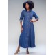  Vestido Chamise Longo Jeans