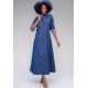  Vestido Chamise Longo Jeans