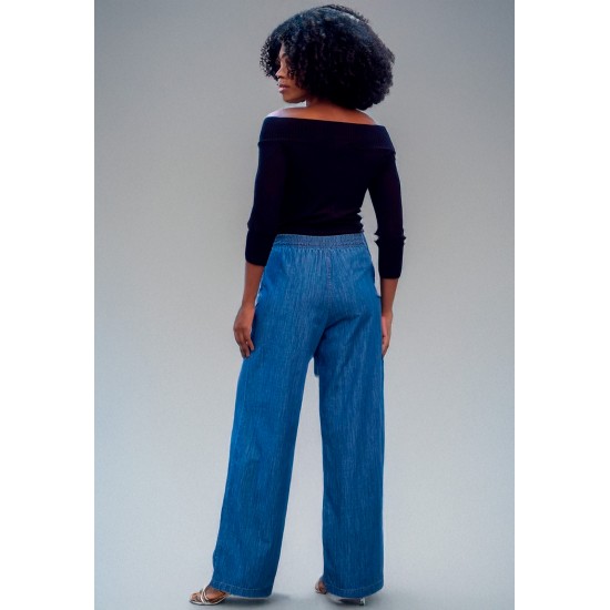 Calça Pantalona com Elástico