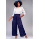 Calça Pantalona Elastic Embaú Azul Marinho
