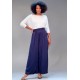 Calça Pantalona Elastic Embaú Azul Marinho