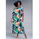 Vestido Kaftan Viscose Longo Estampa Brisa do Mar