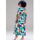 Vestido Kaftan Viscose Longo Estampa Brisa do Mar