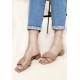 SANDALIA FEMININA CROSS NUDE
