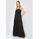 Vestido Longo Goivira Viscose Camadas Preto