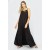 Vestido Longo Jataí Trapézio Viscose Preto